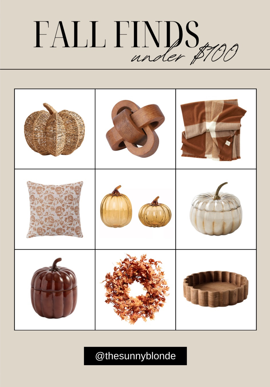 Shop these fall finds under $100! They are linked down below! 


fall finds, home decor, pumpkin, target finds, candle, coffee table decor, fall wreath, throw pillow, blankett

#LTKU #LTKSeasonal #LTKHome