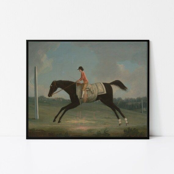 Horse Rider Painting, Kids Horse Art, Printable Wall Art | Etsy (US)