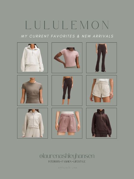 Lululemon new arrivals and favorites! I love this dusty rose color for the spring, but of course neutrals are always my go to pieces! Perfect for working out or athleisure wear too! 

#LTKfitness #LTKstyletip