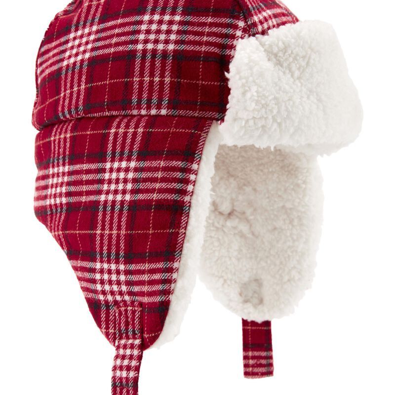 Baby Plaid Sherpa Trapper Hat | Carter's