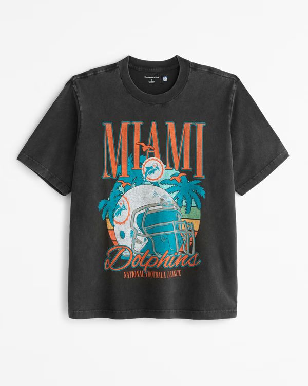 NFL Miami Dolphins Vintage-Inspired Graphic Tee | NFL NFL | Abercrombie.com | Abercrombie & Fitch (US)