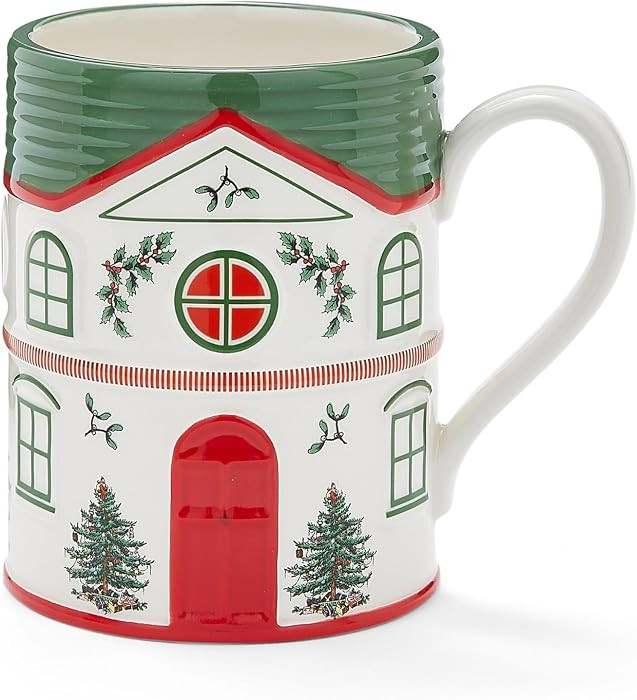 Spode Christmas Village Mug - 14oz Dolomite Tea & Coffee Cup with Handle, Holiday Dining Mug Feat... | Amazon (CA)