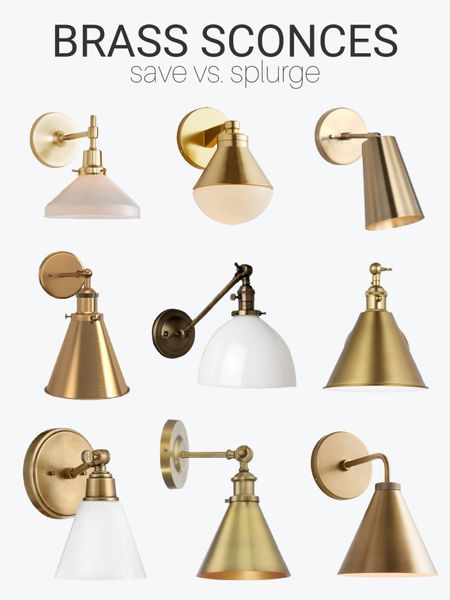 We recently installed a brass sconce above open shelving in our kitchen. In my search for the perfect light fixture, I came across several options in different styles and price points. Wall sconces are such a great way to add style and function to your kitchen, hallway, powder room, laundry room and more spaces in your home. I love the warmth brass adds. We went with the Walker Tapered Sconce in Tumbled Brass (last one pictured), and couldn’t be happier. It’s on sale right now too!


#LTKhome #LTKsalealert #LTKSale