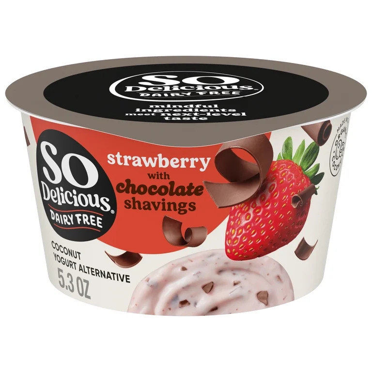 So Delicious Dairy Free Strawberry Coconut Yogurt Alternative with Chocolate Shavings Container, ... | Walmart (US)