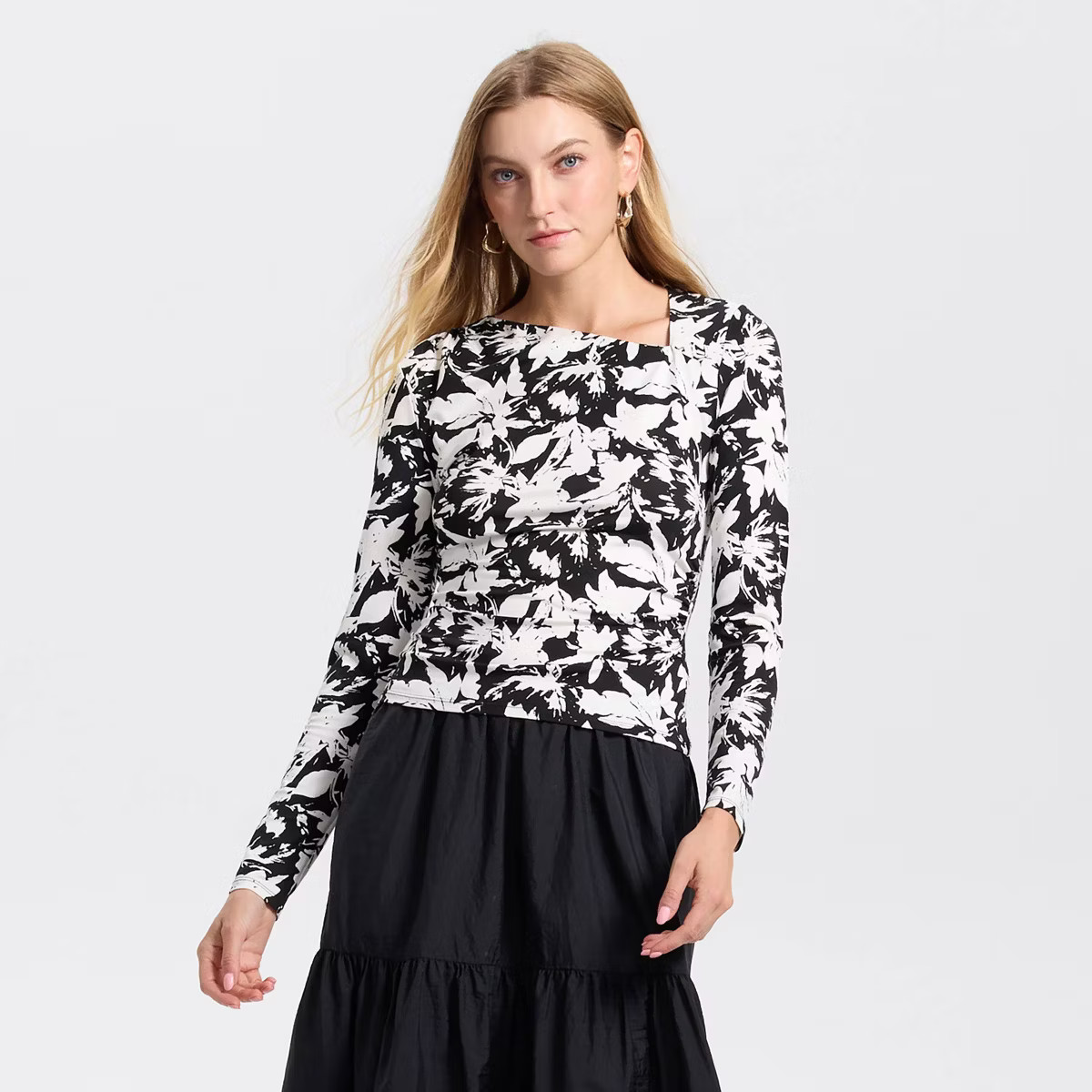 Women's Long Sleeve Asymmetrical Top - A New Day™ | Target