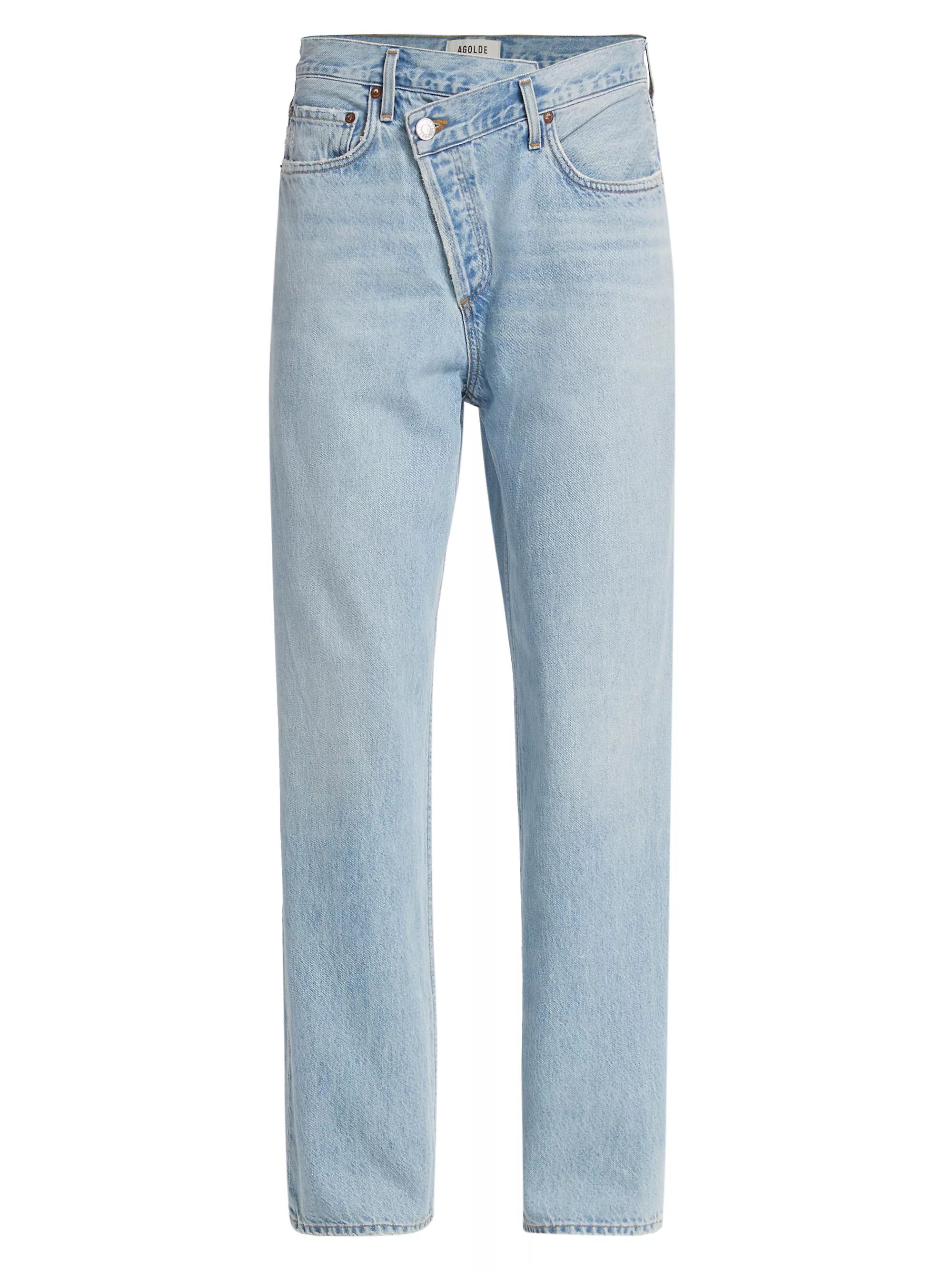 Crisscrossed Wide-Leg Jeans | Saks Fifth Avenue