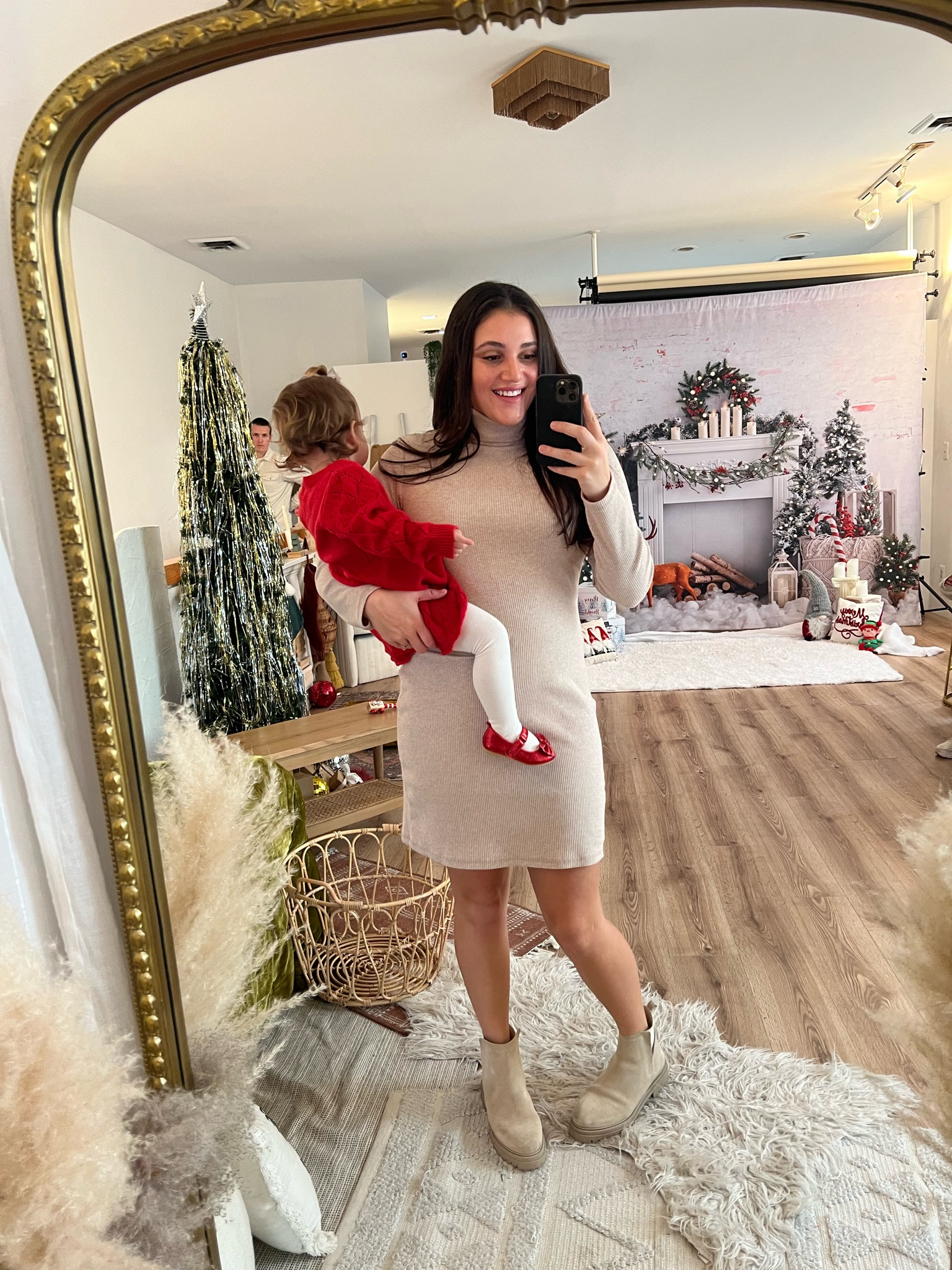 christmas outfit, holiday party outfit, sweater dresss

#LTKmidsize #LTKstyletip #LTKbump