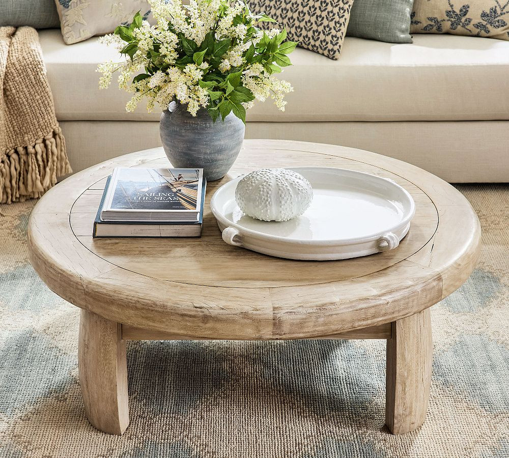 Goa Round Coffee Table (44") | Pottery Barn (US)