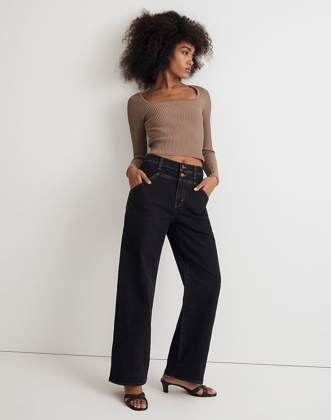 The Perfect Vintage Wide-Leg Jean in Bryers Wash: Yoke Edition | Madewell