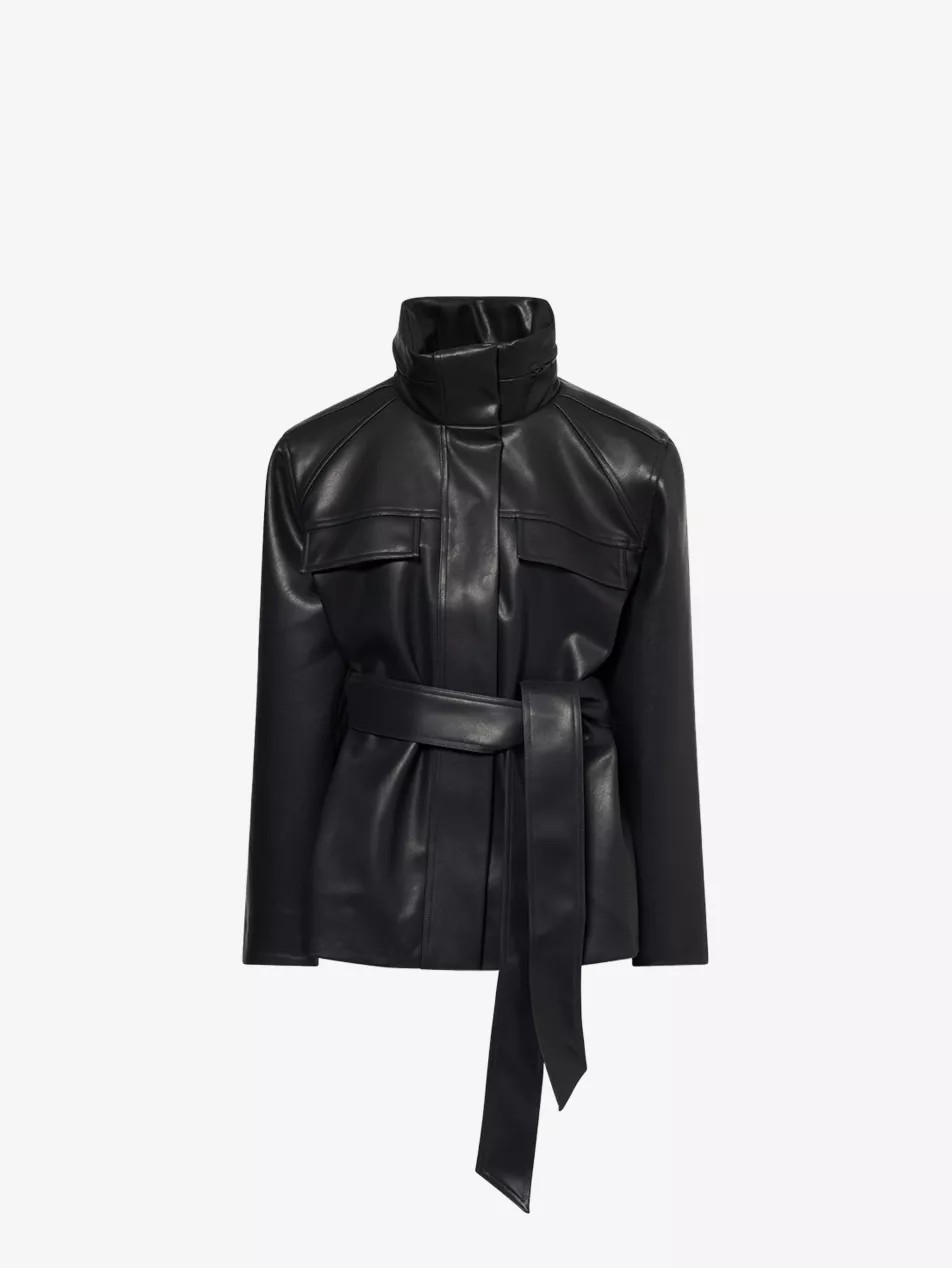 Parity Belted Faux-Leather Jacket | Selfridges