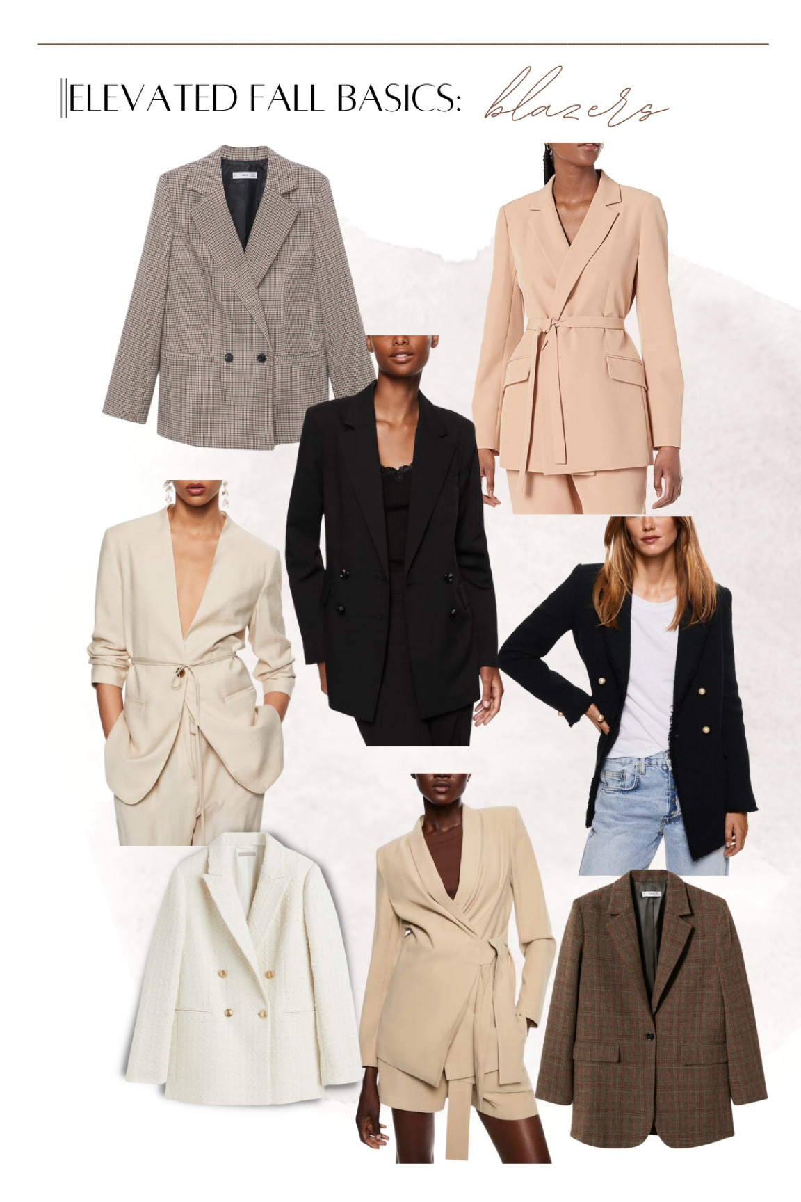 Fall layers: Blazers 

Mango. H&M. Amazon the Drop. 

#LTKunder100 #LTKSeasonal #LTKworkwear