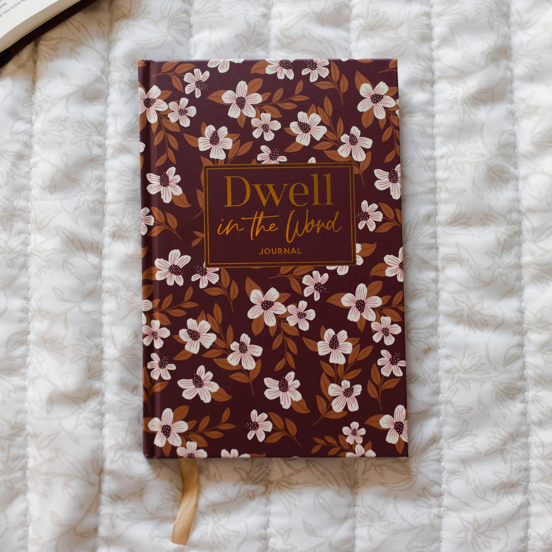 Dwell in the Word Journal - Burgundy Blooms | The Daily Grace Co.