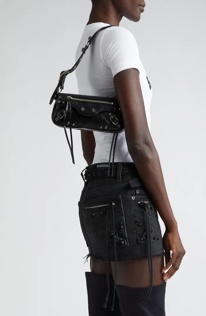 Balenciaga Extra Small Le Cagole Lambskin Leather Shoulder Bag | Black Bag Designer Bags Fall Bags | Nordstrom