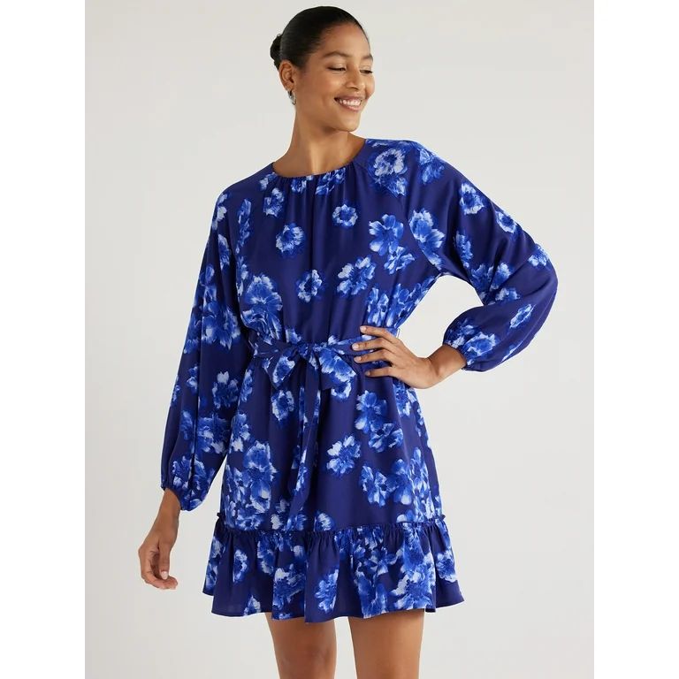Scoop Women’s Fit and Flare Dress, Sizes XS-XXL - Walmart.com | Walmart (US)