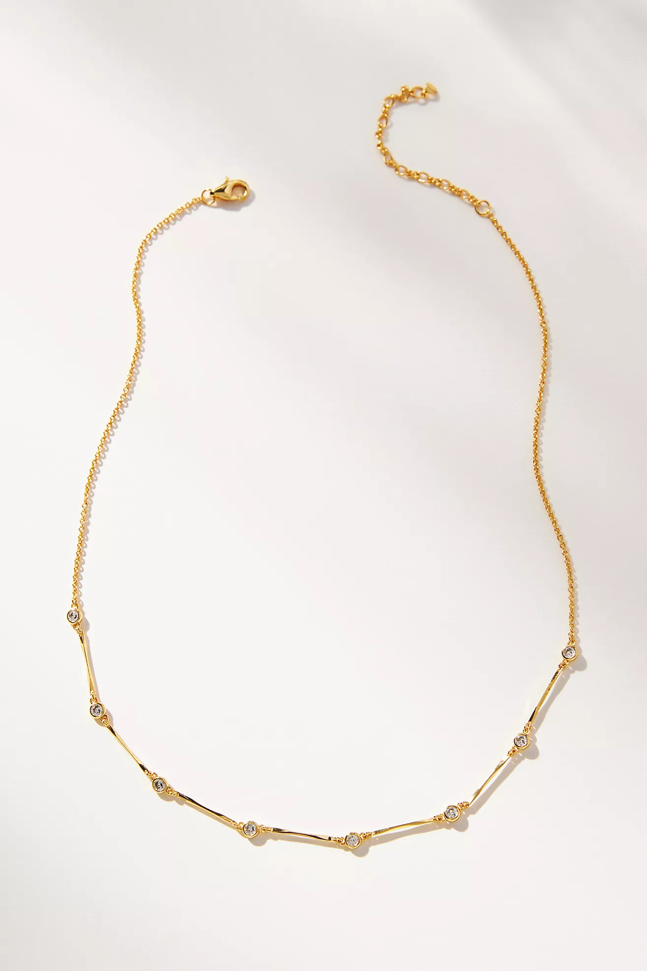 Mini Oval Crystal Necklace | Anthropologie (US)