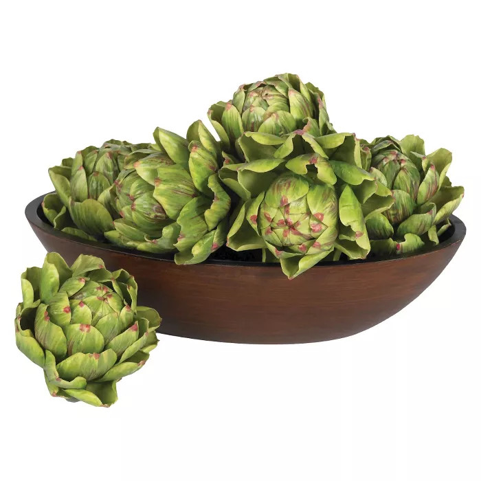 Nearly Natural 5" Artichoke (Set of 6) | Target