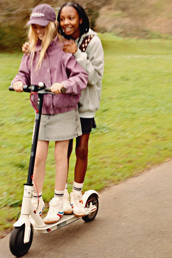 STUDDED DENIM SKORT | Zara US