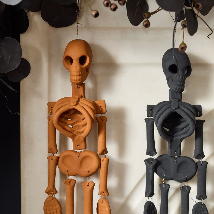 Terracotta Hanging Skeleton Objects | West Elm (US)