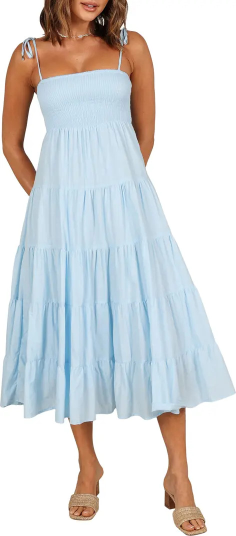 Carroll Smocked Midi Dress | Nordstrom