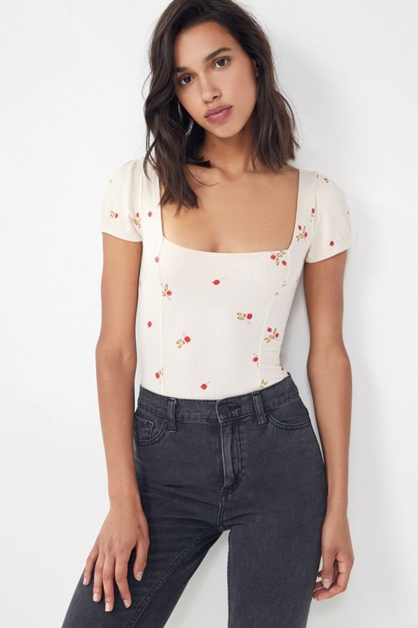 Out From Under Gwendolyn Ribbed Bodysuit | Urban Outfitters (US and RoW)