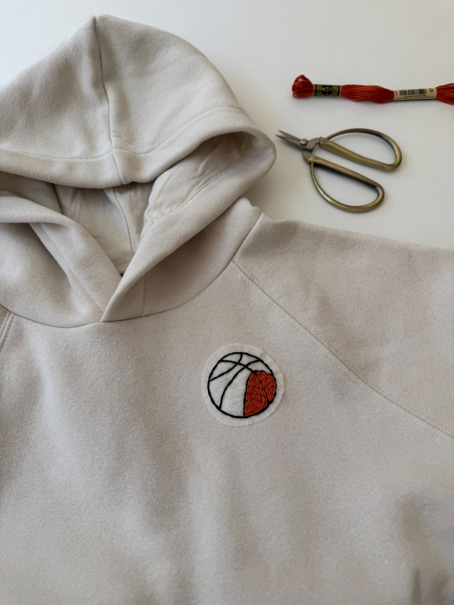 Short sleeve hoodie I’m embroidering for my 6 year old little boy with a basketball using these water-soluble embroidery stickers 

#LTKKids #LTKspring #LTKSeasonal
