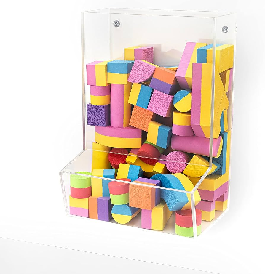 SimplyImagine Acrylic Wall Toy Dispenser, Hanging Organizer and Storage Bin for Children’s Play... | Amazon (US)