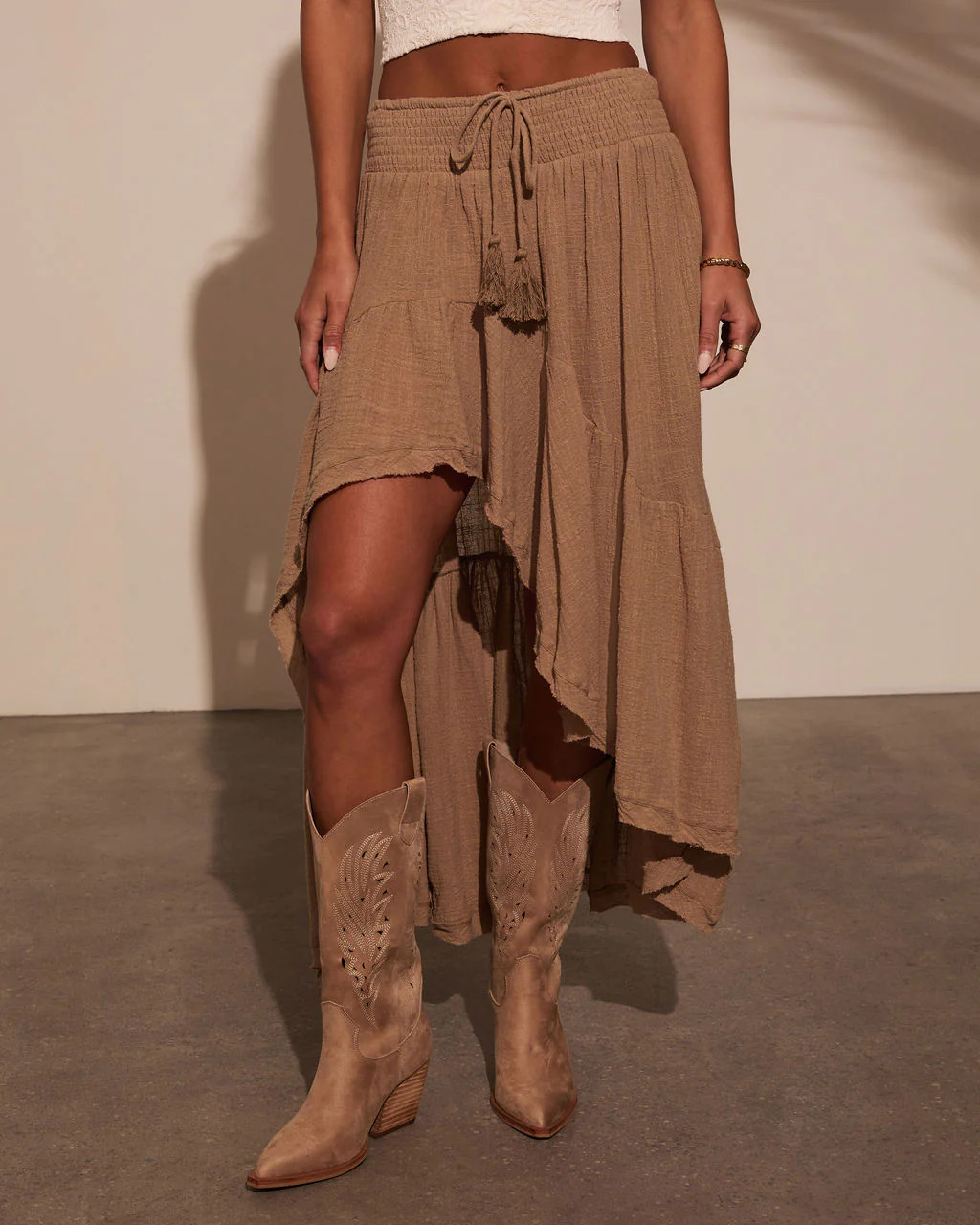 Harmonic High Low Maxi Skirt | VICI