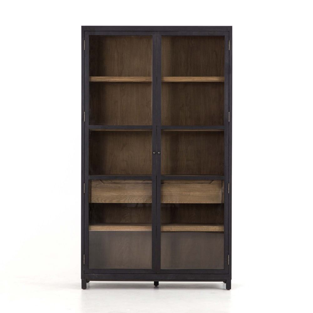 Drifted Oak & Glass Cabinet | West Elm (US)