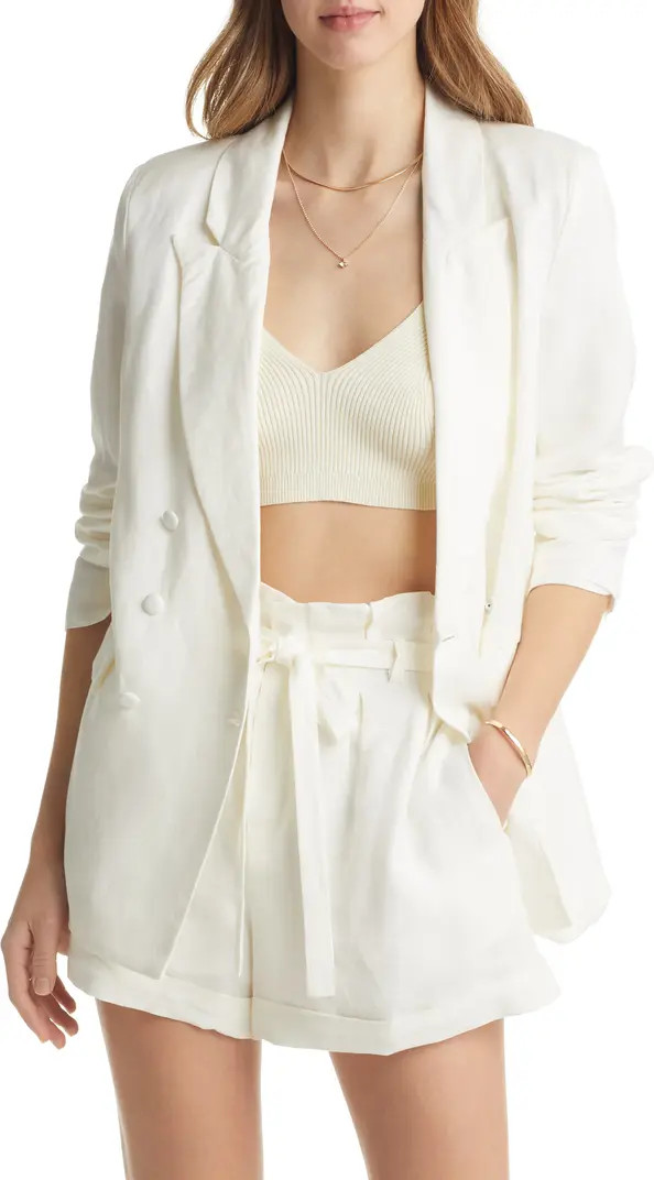 Linen Blend Blazer | Nordstrom