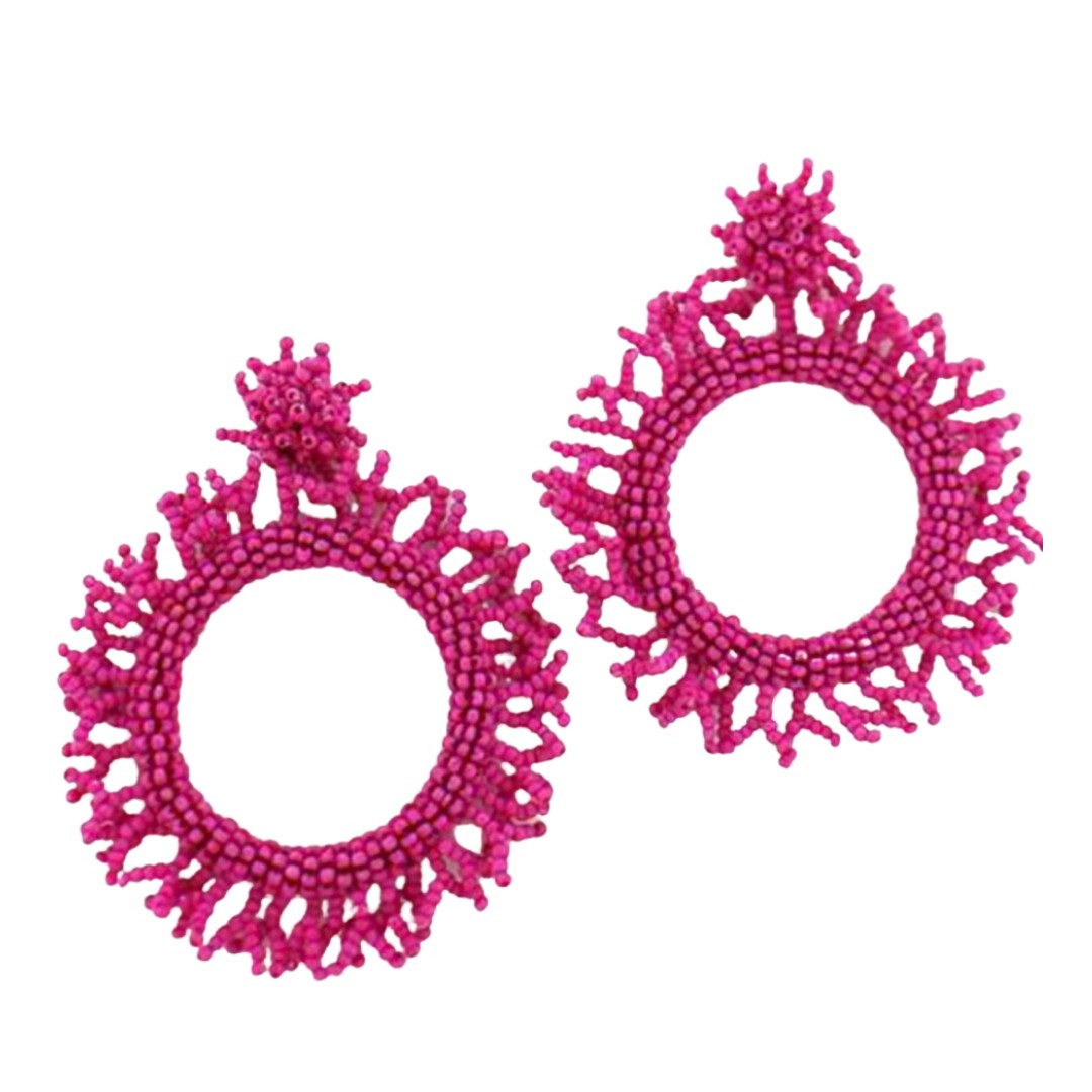 Pink Reef Circle Drop | Epp and Co.
