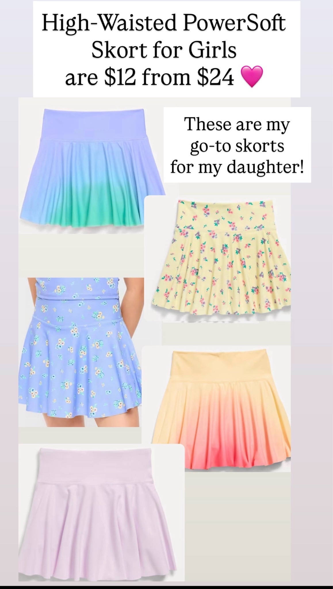 High waisted skirts are $12 from $24!!!

#LTKKids #LTKSaleAlert