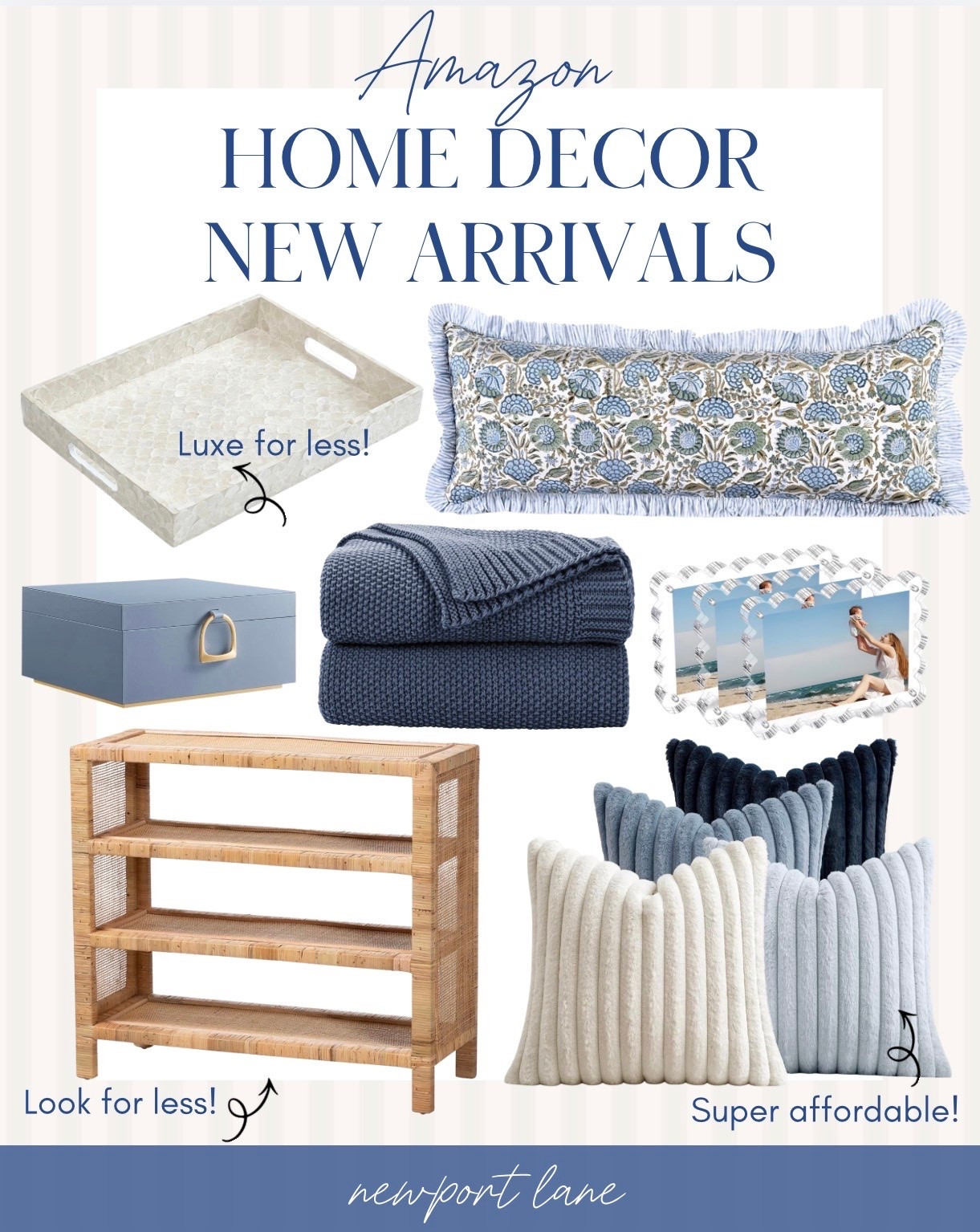The blue and white coastal home edit you did not know you needed 🌊 I rounded up the most beautiful coastal decor finds — some incredible Amazon steals sitting right alongside some truly gorgeous designer pieces because the best styled spaces always have a mix of both. Classic, timeless, and so perfectly coastal.

#LTKHome #LTKSaleAlert #LTKSeasonal