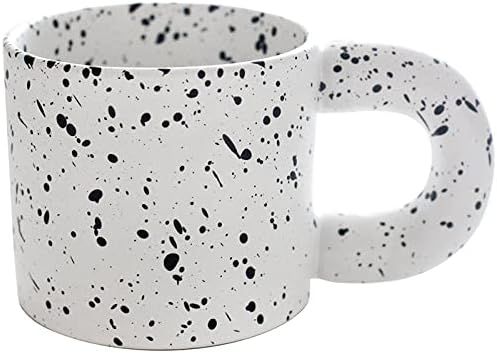 Chubby Fat Round Handle Ceramic Coffee Tea Mug Drinking Cup Trendy Aesthetic Nordic Style Pintere... | Amazon (US)