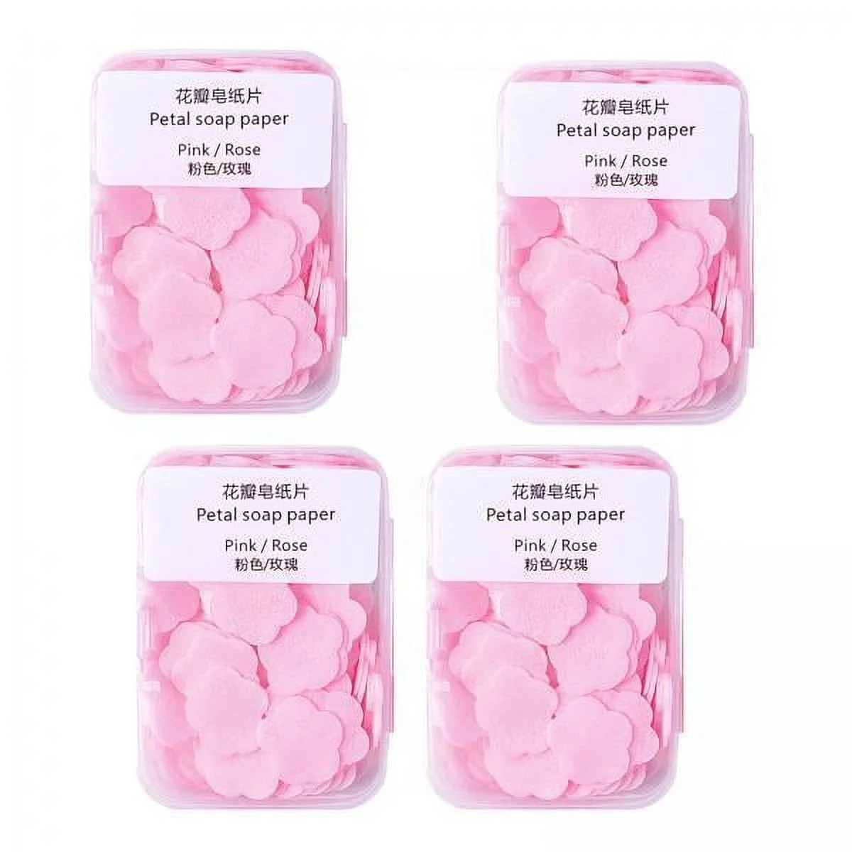 Gazechimp 2x400Pcs travel Soap Sheets Petal Soap Paper for Children and Adults Pink | Walmart (US)