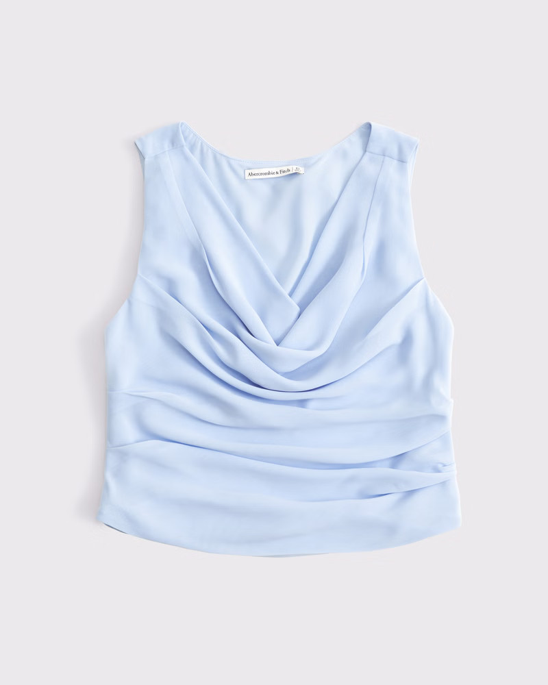Drapey Plunge Top | Abercrombie & Fitch (US)