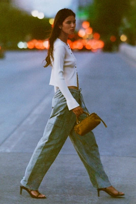 Pilcro Izzie Relaxed Pull On Full Length Barrel Pants | Anthropologie (US)