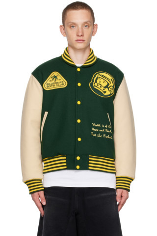 Green Tropical Bomber Jacket | SSENSE