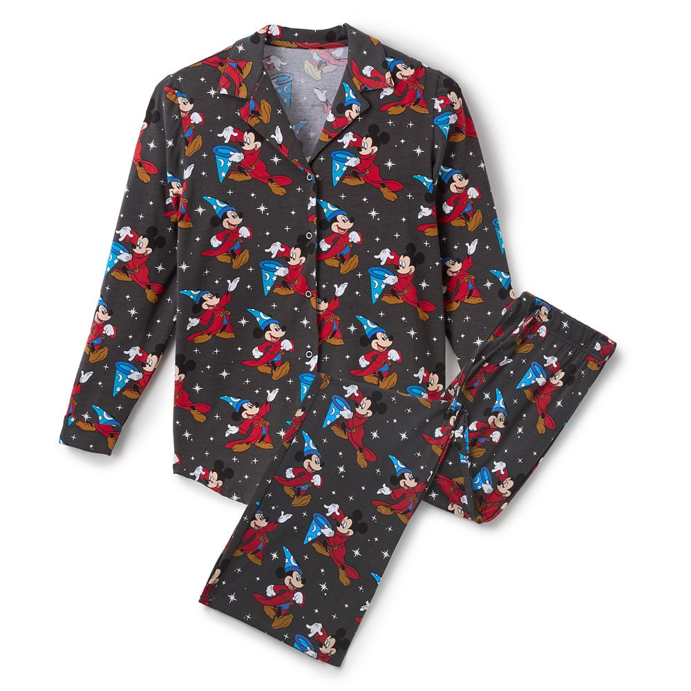 Sorcerer Mickey Mouse Glow-in-the-Dark Sleep Set for Women by Cakeworthy – Fantasia 85th Annive... | Disney Store