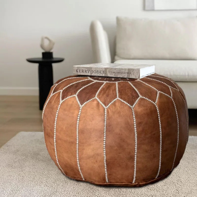 Leather Pouf | Wayfair North America