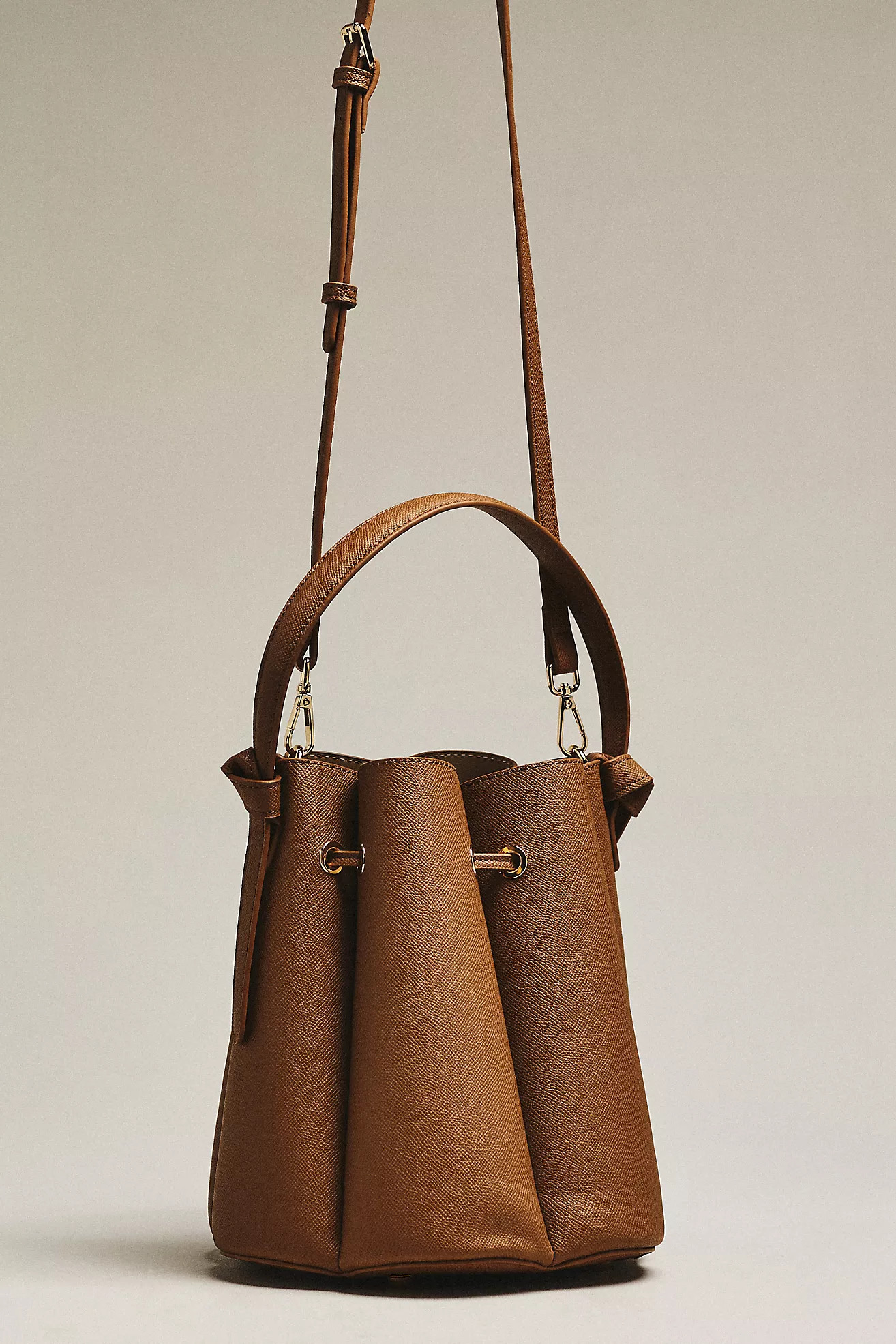 Laguna Cinched Vegan Leather Bucket Bag | Anthropologie (US)