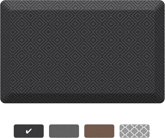 Ophanie Anti Fatigue Cushioned Mat, 9/10 inch Thick, Kitchen mats for Floor, Kitchen Rugs, Waterp... | Amazon (US)