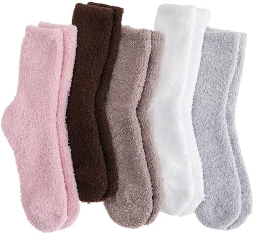 Fuzzy Socks Fluffy Thick Warm Winter Soft Cozy Plush Sleep Home Fleece Cabin Soft House Socks for... | Amazon (US)