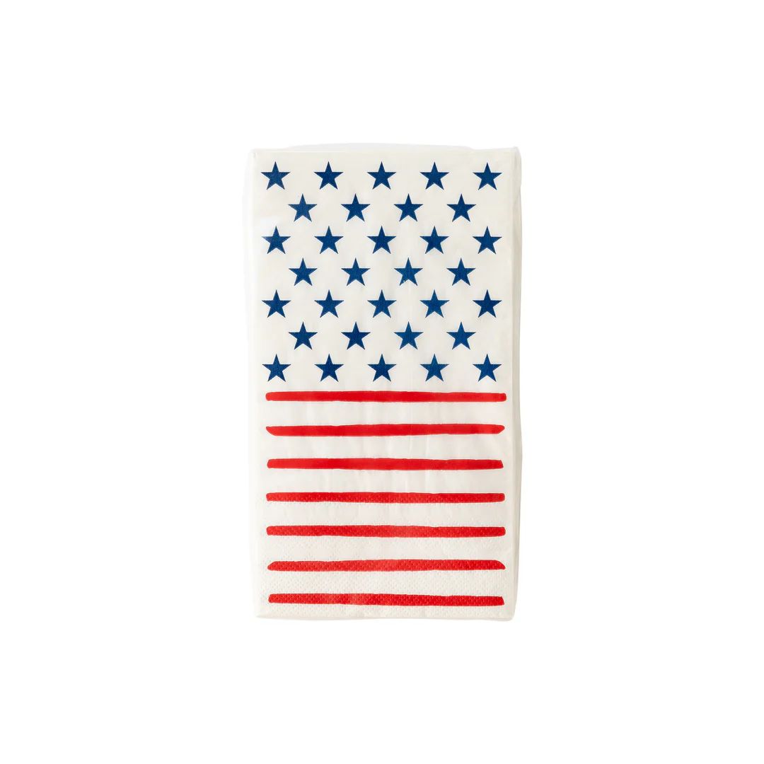 Stars & Stripes Paper Guest Towel Napkin | My Mind's Eye