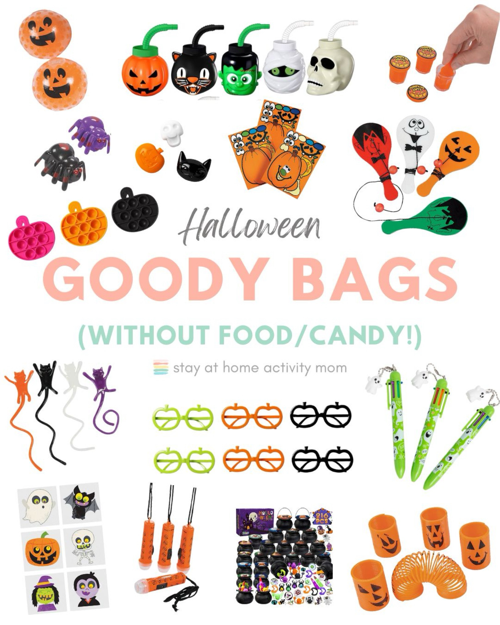 Some great Halloween goody bag fillers that don’t include food or candy. Perfect for school parties or even to hand out on Halloween night. A fun surprise for a child with allergies who might show up at your door! 🎃

#LTKHalloween #LTKSeasonal #LTKKids