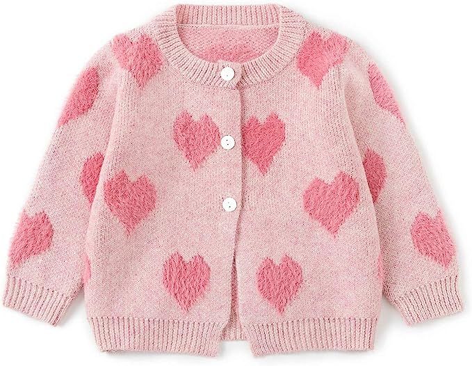 Simplee kids Baby Sweater Cable-Knit Baby Cardigan Coat for Autumn Fall 3M-3T | Amazon (US)