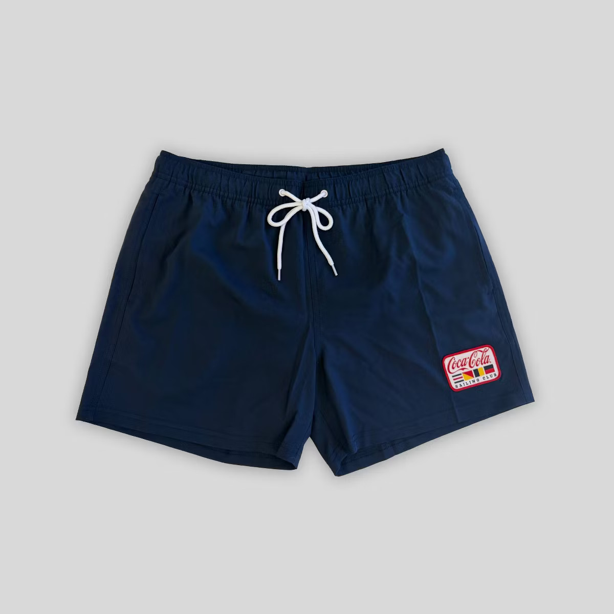 Men's Coca-Cola 5'' Swim Trunks - Navy Blue M | Target