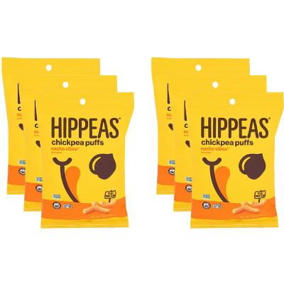 Hippeas Nacho Vibe Chickpea Puffs - Case of 6 - 1.5 oz | Target