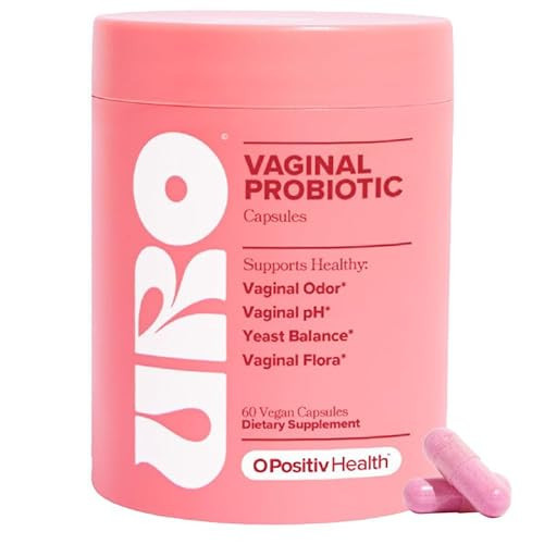 O Positiv URO Vaginal Probiotics for Women pH Balance with Prebiotics & Lactobacillus Probiotic Blend - Vaginal Health Supplement - Promote Healthy Vaginal Odor & Vaginal Flora, 60 Count (Pack of 1) | Amazon (US)