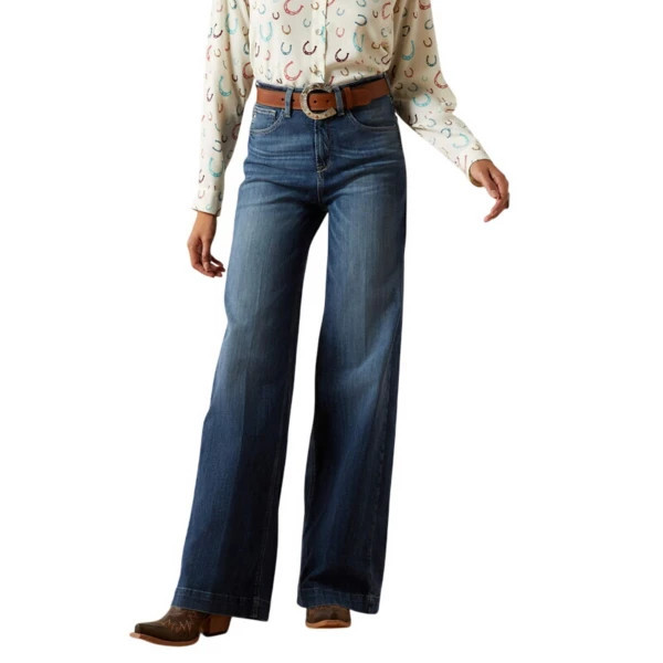 Women's Ariat Ultra Rosalie Wide Leg Jeans Natalia 32 33 | Scheels Sports