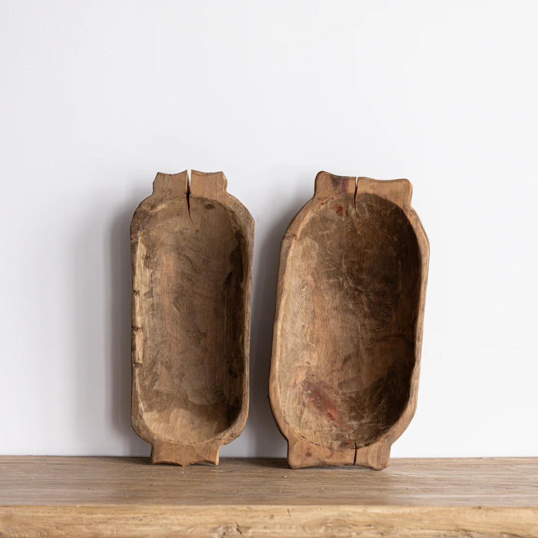 Light Wooden Dough Bowl | By Luxe B Co. | luxe bCO